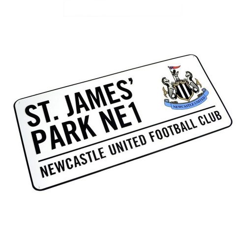 Newcastle United Metal Street Sign