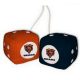 Chicago Bears fuzzy dice