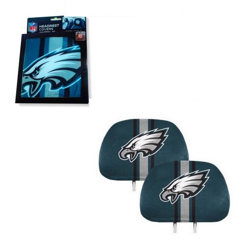 Philadelphia Eagles  headrest covers - official licensed product (2 pieces)