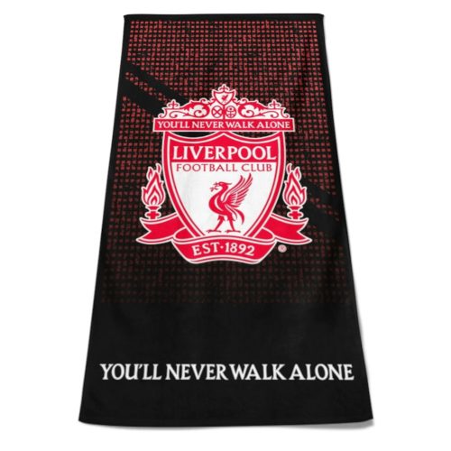 Liverpool FC Crest Beach Towel – 100% Cotton, LFC Mesh Design