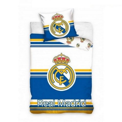 Real Madrid CF Blue Striped Single Cotton