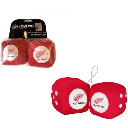 Detroit Red Wings fuzzy dice