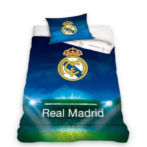 Real Madrid CF Blue Striped Single Cotton