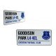 Everton FC Metal Street Sign