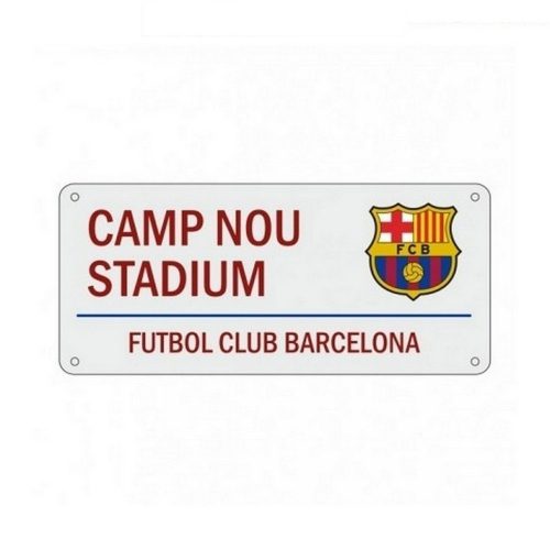 FC Barcelona Metal Street Sign