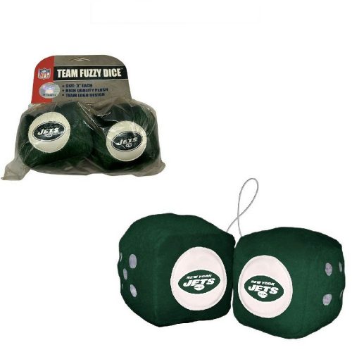 New York Jets fuzzy dice