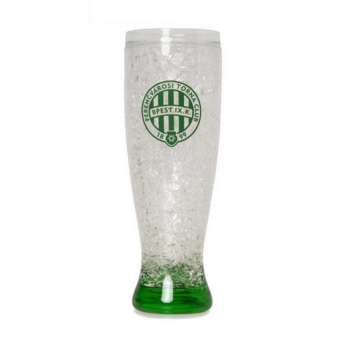 Ferencváros freezing beer glass 