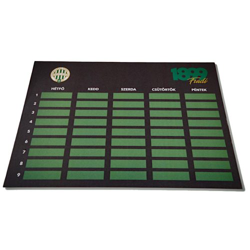 Ferencvárosi TC A5 Size Timetable – Perfect Fan Accessory