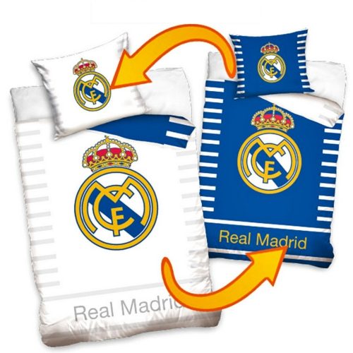 Real Madrid CF Blue Striped Single Cotton