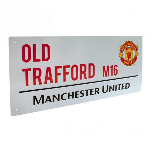 Manchester United FC Metal Street Sign