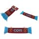 West Ham United FC Mini Car Scarf – Mini Cloth Scarf with Sky Blue Tassels and Hammers Crest