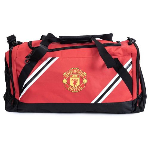 Manchester United FC Core Stripe Holdall – Practical and Stylish Fan Bag