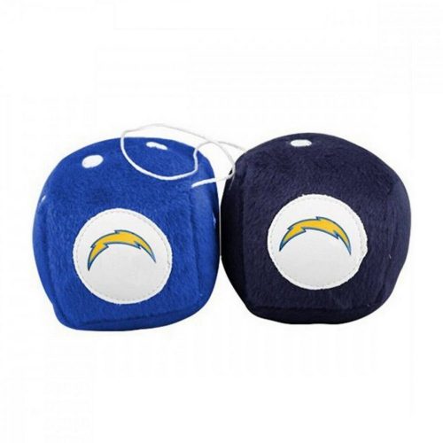 San Diego Chargers fuzzy dice