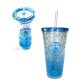 Manchester City Freezer Cup with Straw – 600ml