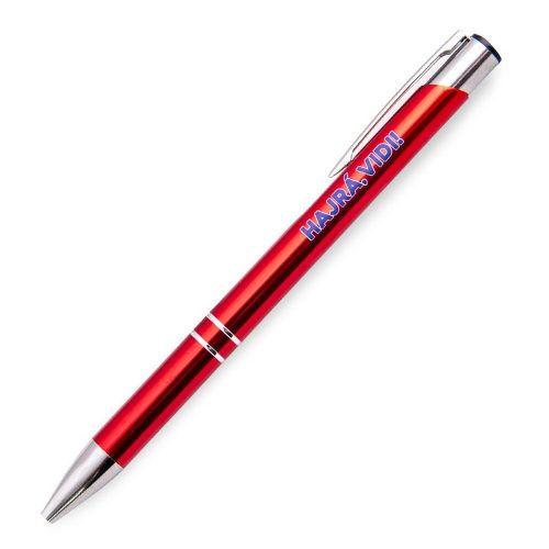 Red Ballpoint Pen with „Hajrá, Vidi!” Text – The Perfect Fan Accessory!