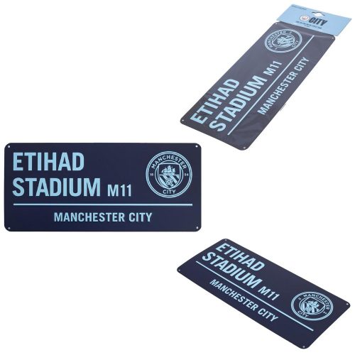 Manchester City FC Metal Street Sign