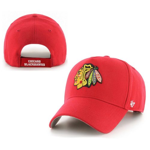 NHL Chicago Blackhawks Men's Adjustable Baseball Cap – Red, '47 Brand