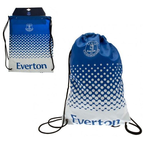 Everton FC Fade Gym Bag – Drawstring Sports Bag with Club Crest – Official Licensed Product