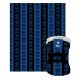 Internazionale Super-Soft Blanket – 130x160 cm, Black and Blue Striped Design with Team Logos and Inter Text