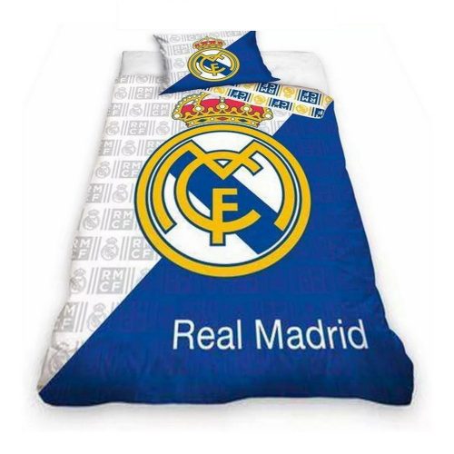 Real Madrid CF Blue Striped Single Cotton