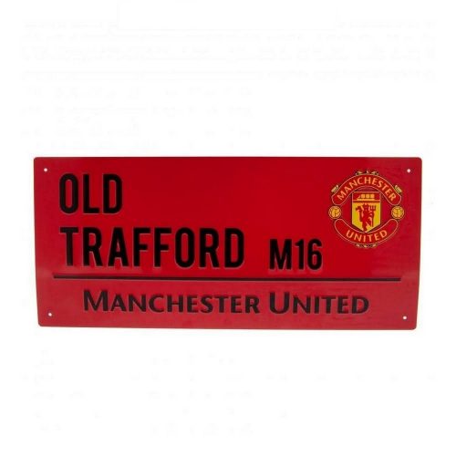 Manchester United FC Metal Street Sign