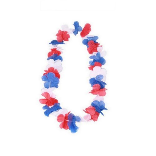 France, Russia flower garland in team colors