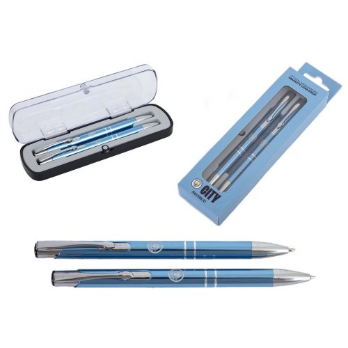 Manchester City FC Pen & Pencil Set – The Perfect Accessory for Fans